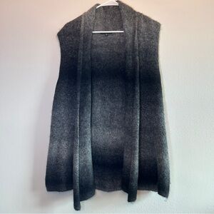 Eileen Fisher Charcoal Sleeveless Cardigan